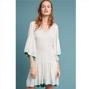 Tracy Reese Anthropologie Hera Flounce Sleeve Dress Medium